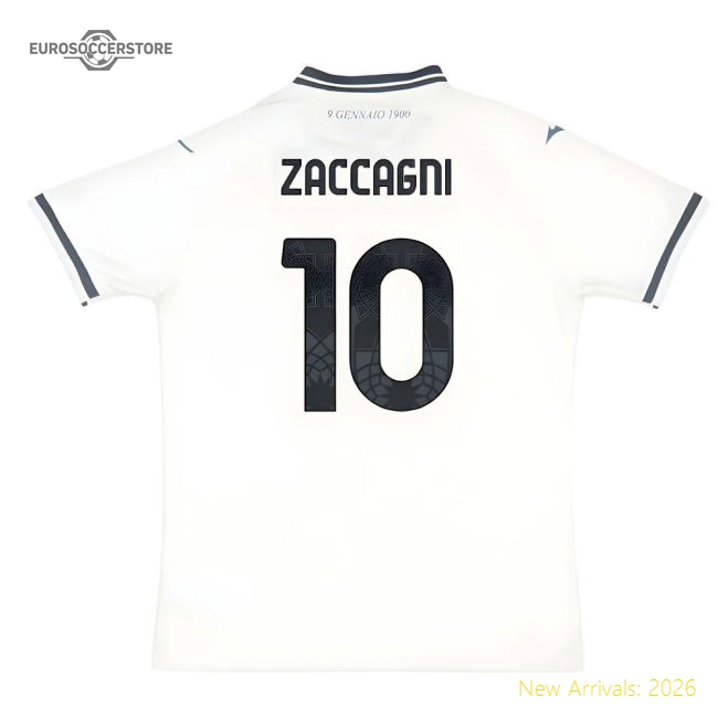 2025-2026 Biancocelesti Away Shirt (zaccagni 10) - Supporter Edition