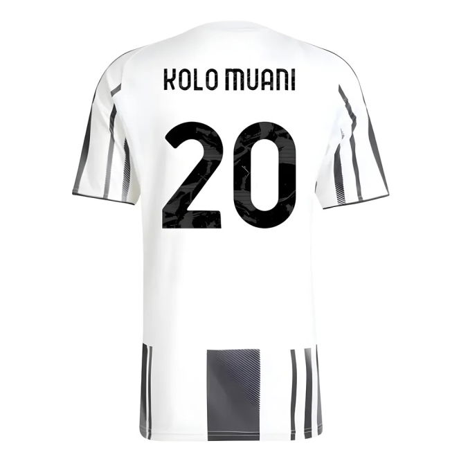 2025-2026 Juventus Home Shirt (Kolo Muani 20) Antibacterial