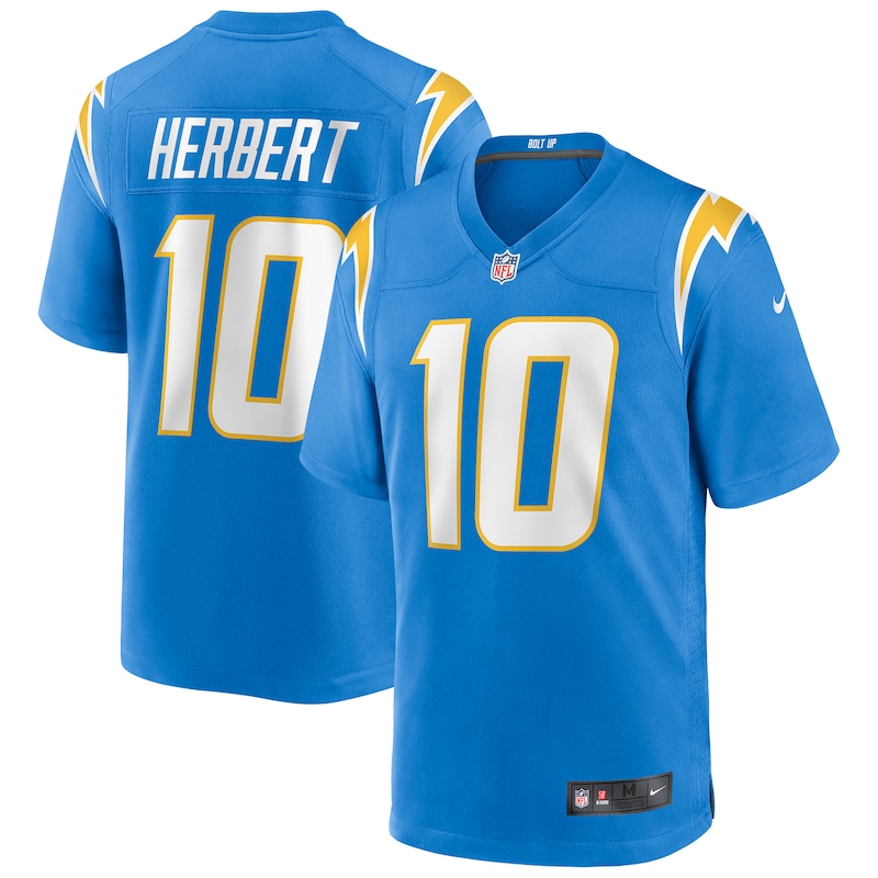 None Justin Herbert LA Chargers Elite Team Spirit Wear Football Appare