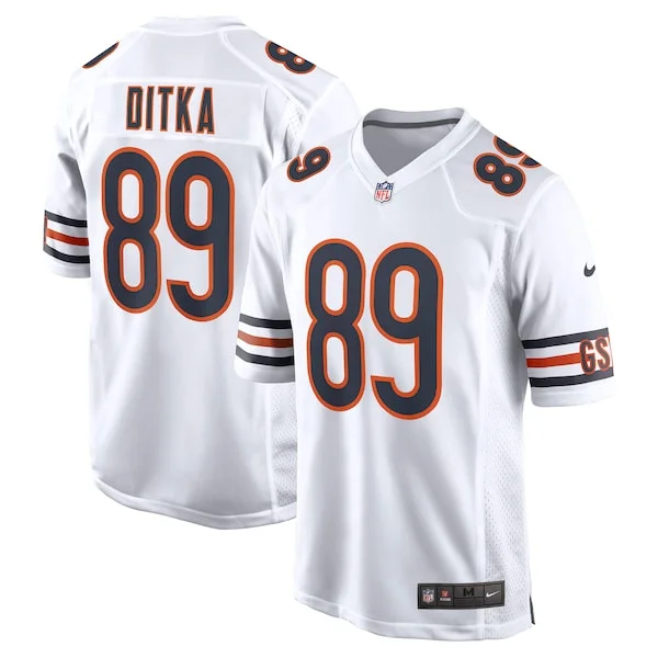 None Mike Ditka Game Jersey - White | NFL Player Jersey | NFL Football