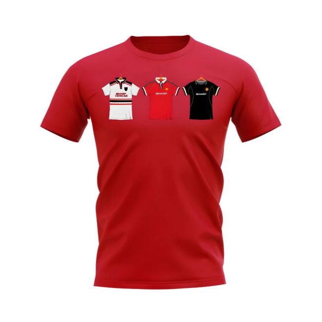 Authentic 1998-1999 Manchester United Shirt With Vintage Design