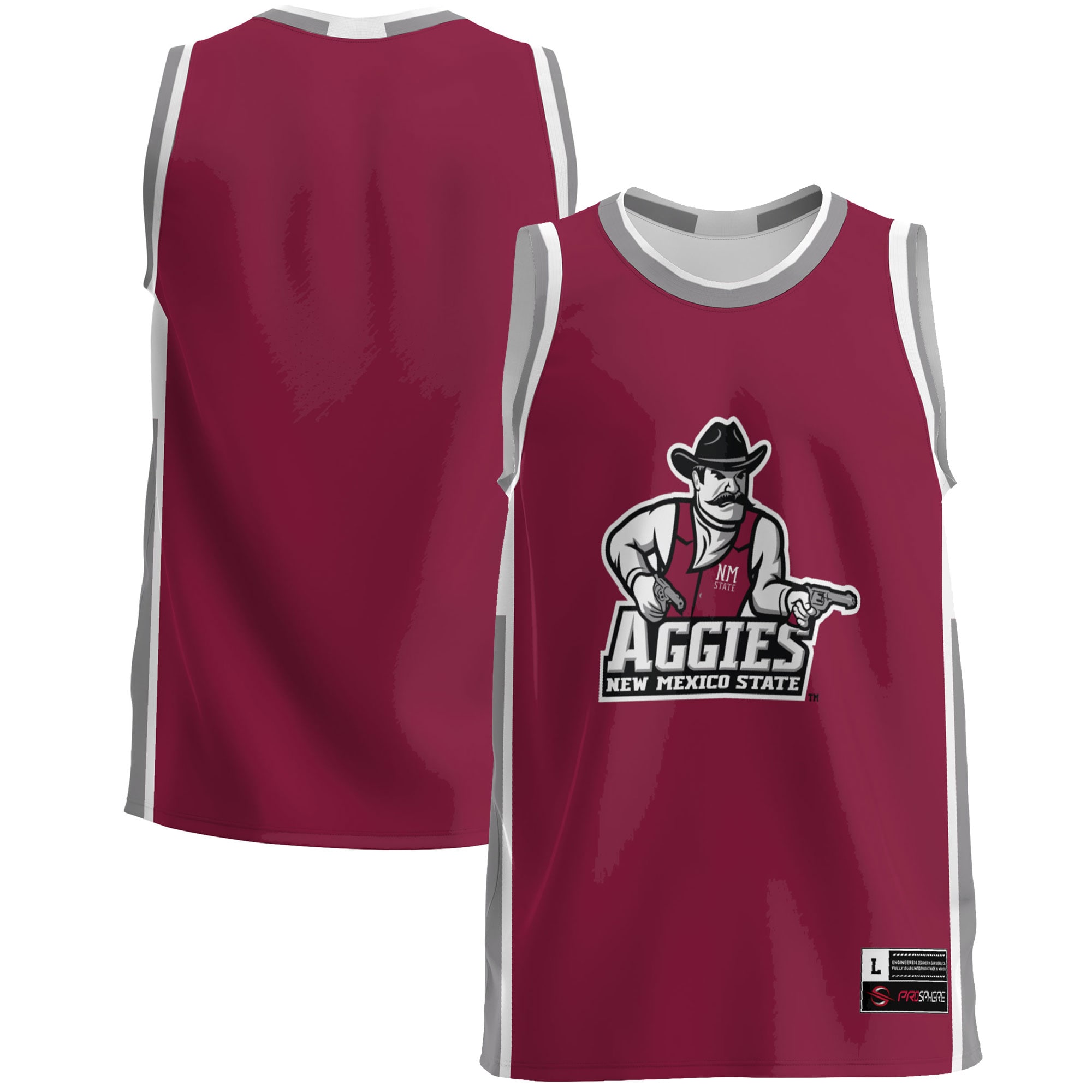[LK] New Mexico State Aggies GameDay Greats Lightweight Basketball Jersey - Crimson