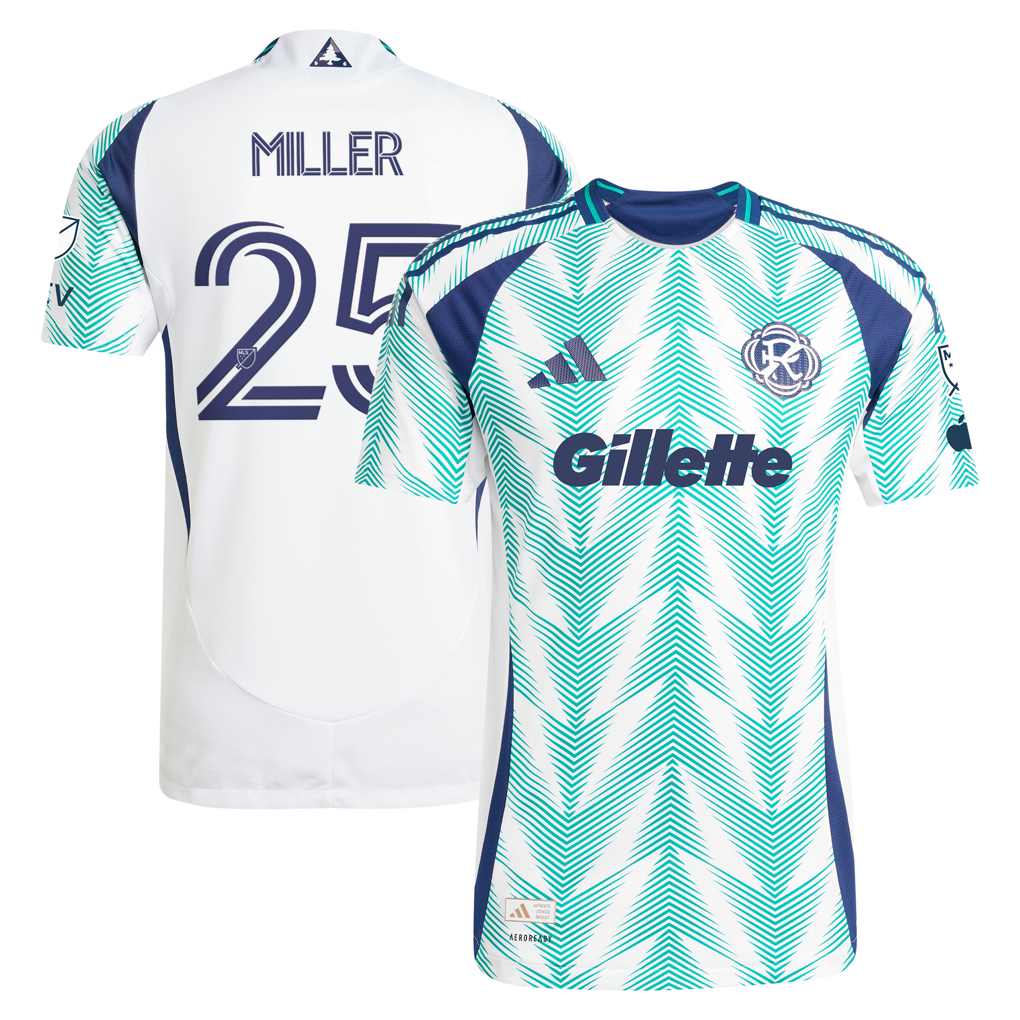 [LK] Peyton Miller New England Revolution 2025 Eastern White Pine x Flag of New England On-Field Authentic Jersey - White