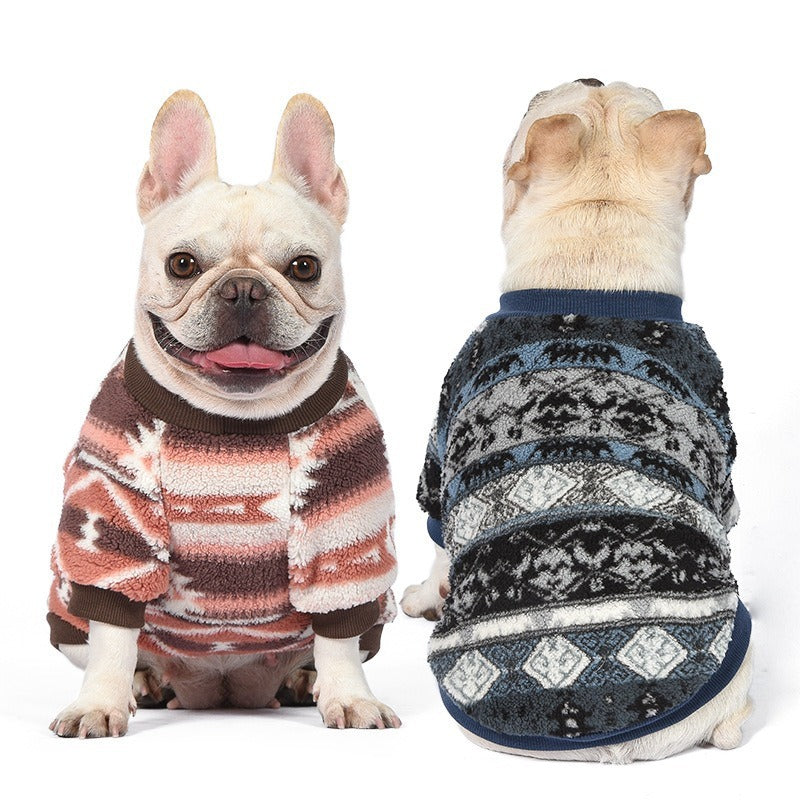 Stylish Frenchie Christmas Sweater – Cozy Fleece Dog Vest For Winter ...