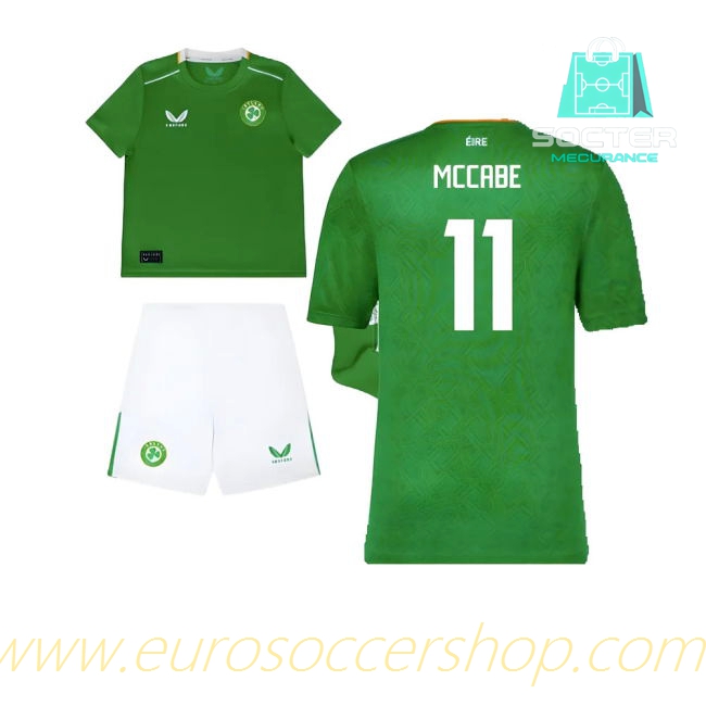 2024-25 Collection Replica Ireland Home Football Shirt (McCabe 11)