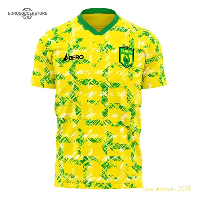 Norwich 1990s Home Concept Football Kit (Libero)
