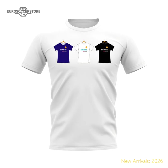 Supporter Real Madrid 2002-2003 Retro Shirt T-Shirt (White)
