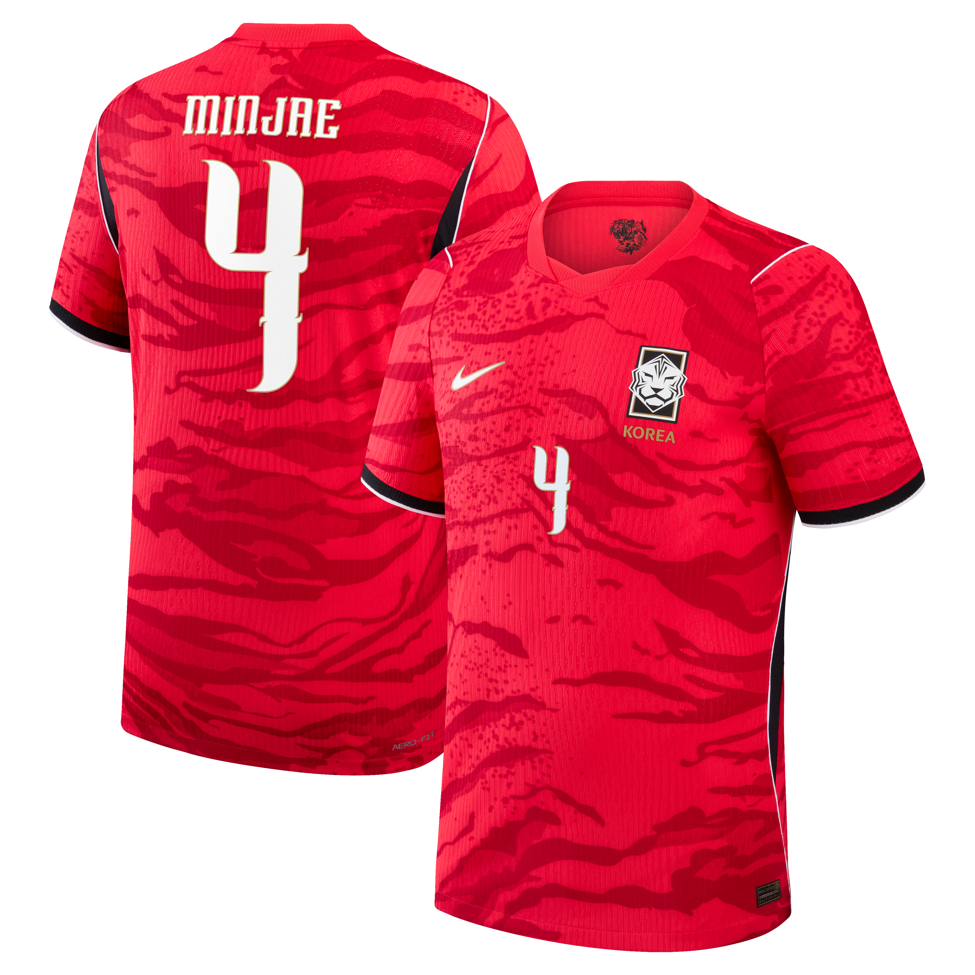 [SJH] Kim Min-jae South Korea National Team 2026 Home Match Authentic Jersey - Red