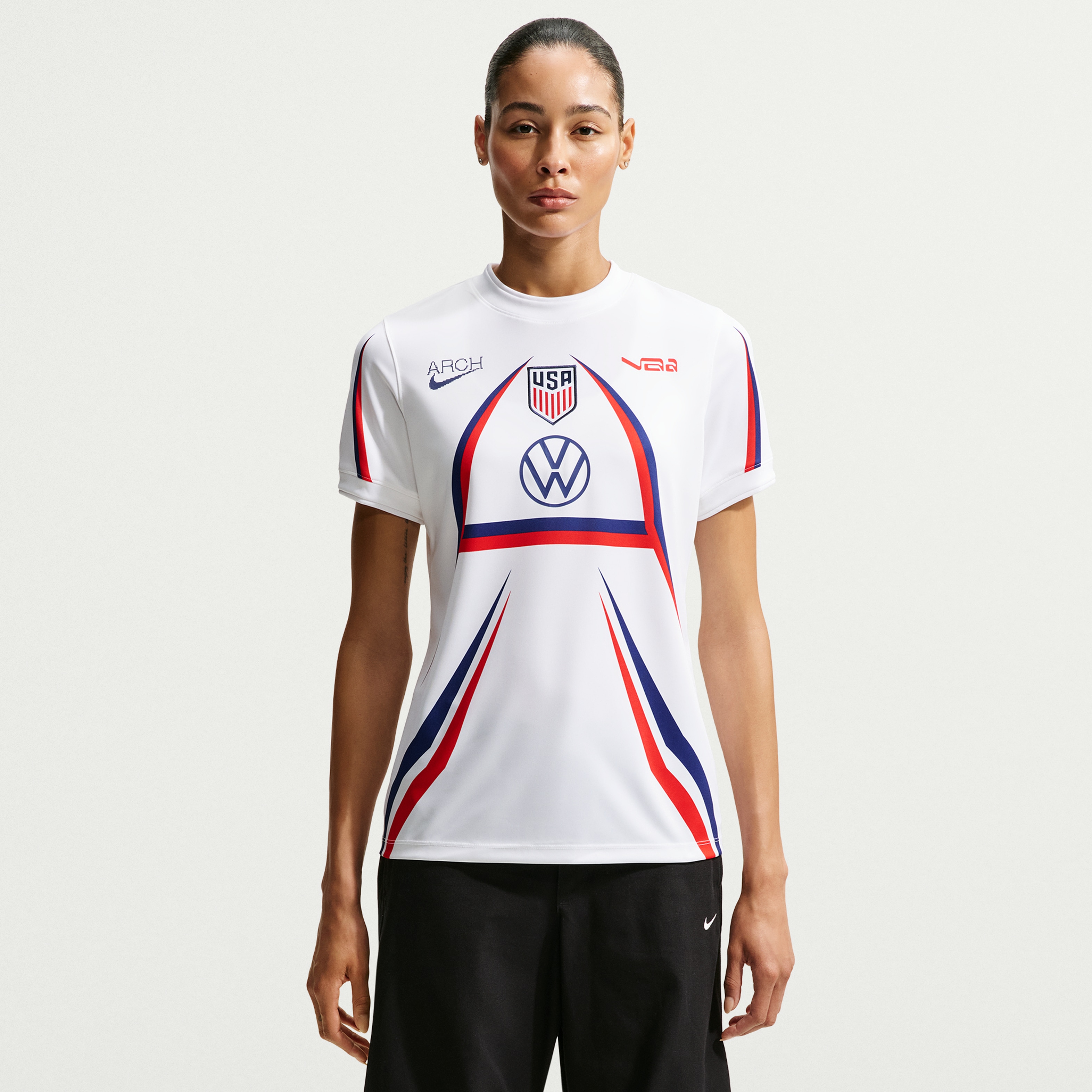 [ESK] USMNT x VAA Women's 2026 Dri-FIT Pre-Match Jersey Top - White