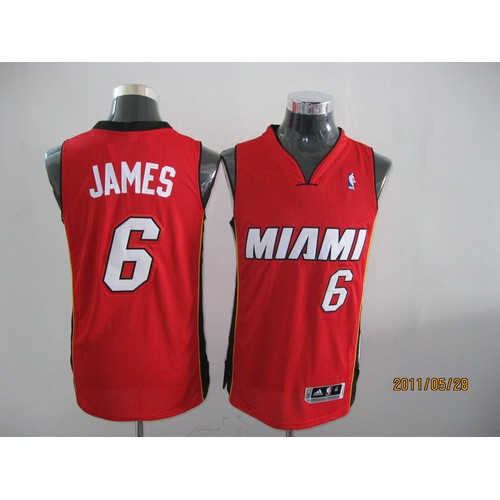 LeBron MIA #6 Limited Stock Authentic Jersey Vintage Look Game-Day