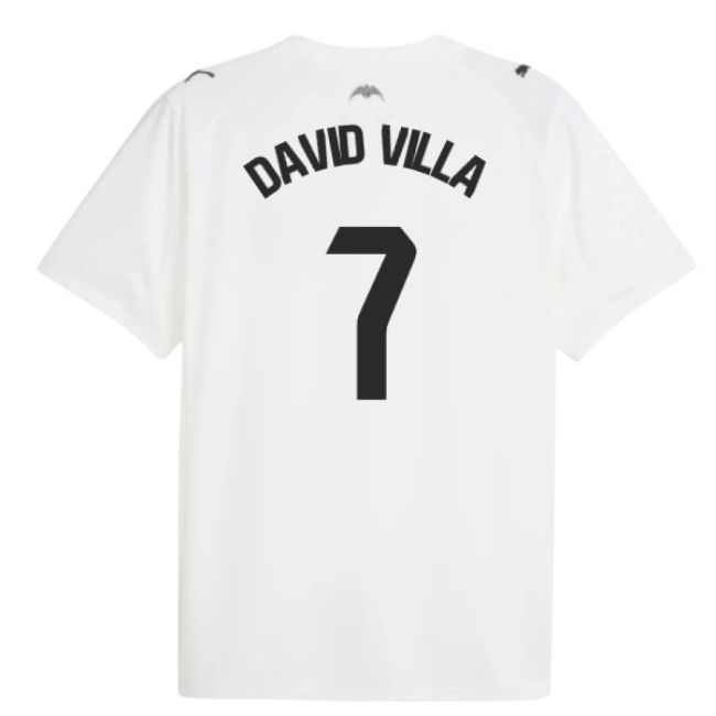 David Villa 7 Genuine Copy Valencia Home Supporter Kit for Adults (2)