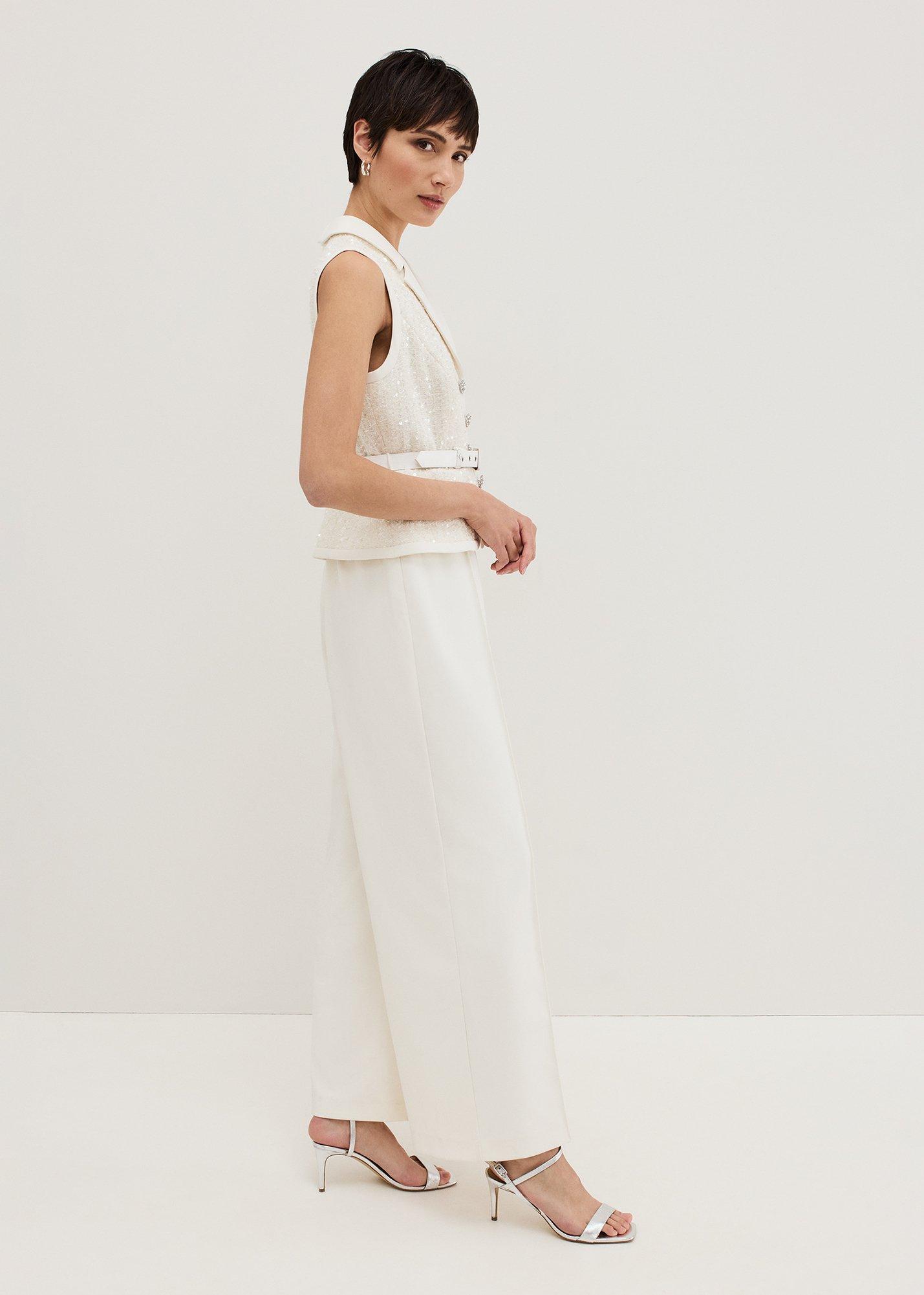 Ruby Sequin Bodice Wide Leg Jumpsuit