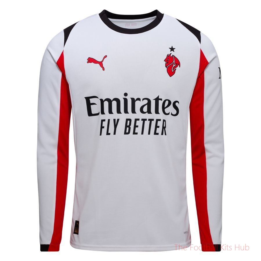 AC Milan Away Shirt 2025/26 Long Sleeves