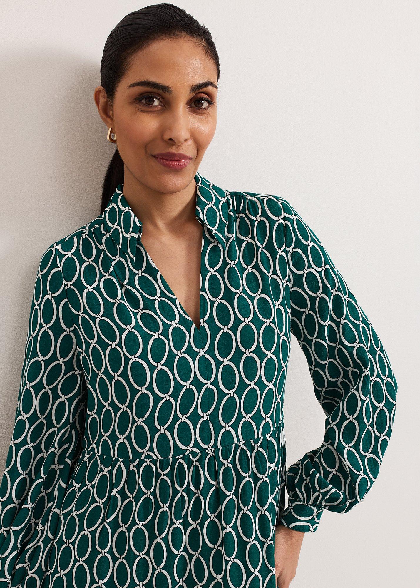 Petite Lara Tiered Midi Dress