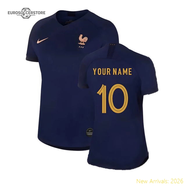 S Personalised France Football Shirts Female 2019 Home Jersey Jersey