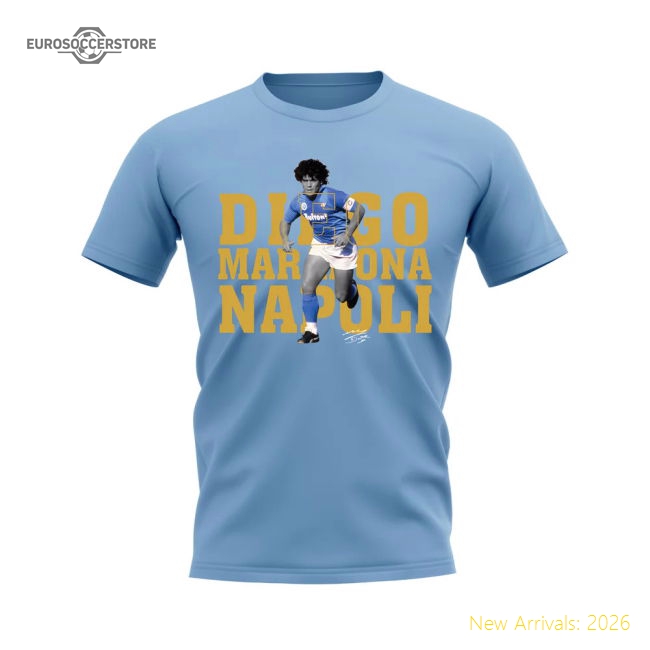 Performance Diego Maradona Napoli Player Tee (Sky Blue)