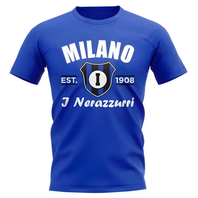 Inter Milan Shirt (Royal) Stretch Fabric Moisture Wicking