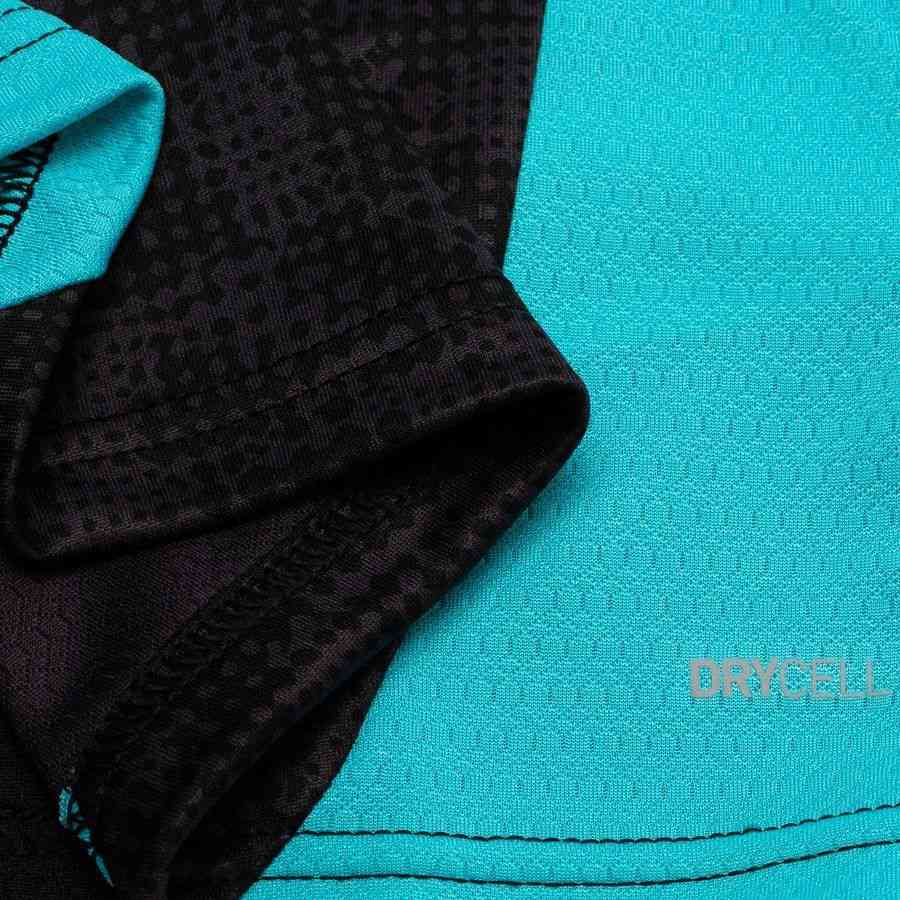 Marseille Training Shirt 1/4 Zip - PUMA Black/Team Aqua Kids