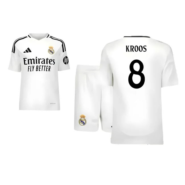 2024-2025 Real Madrid Home Official Licensed Football Shirt (Kroos 8)