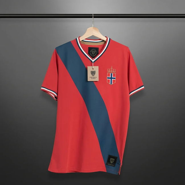 Vintage Norway Krone Soccer Jersey Quality Oranje Premium