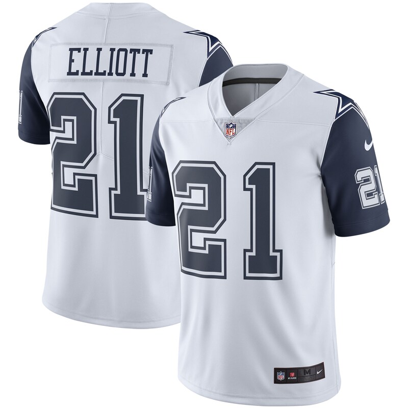 None Ezekiel Elliott Nike DAL Cowboys Modern Durable Jersey for NFL Fa