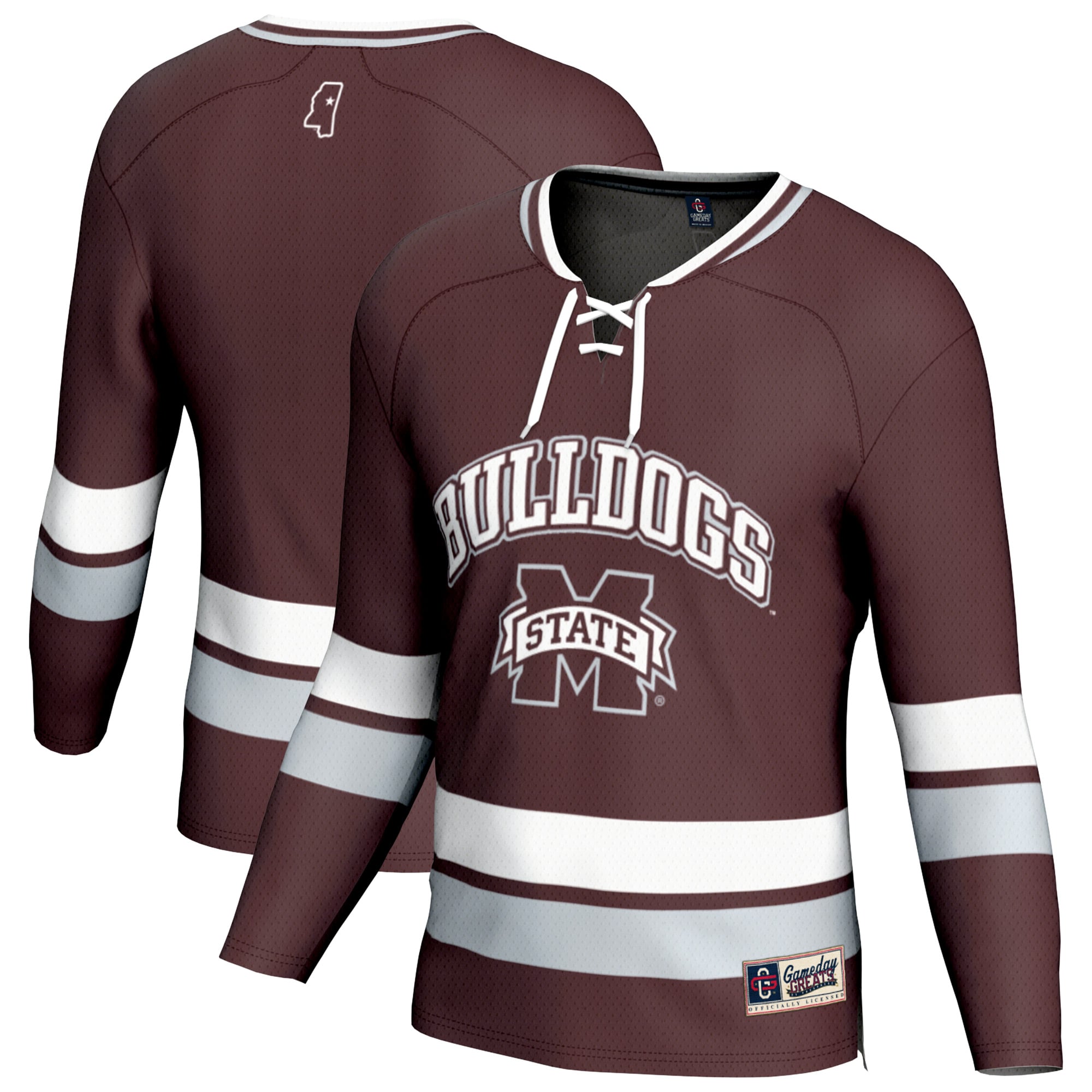 Mississippi State Bulldogs GameDay Greats Unisex Spirit Hockey Jersey - Maroon