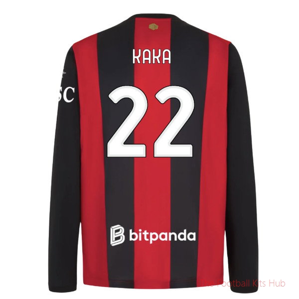 AC Milan 2026-2027 Long Sleeve Home Shirt Kaka #22 Team Jersey