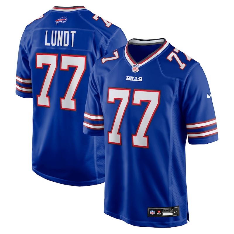 None Chase Lundt BUF Bills Retro Great Value Jersey Game Day Wear