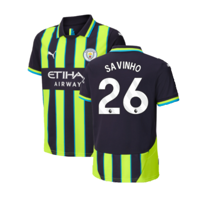 Ultra Comfort Football Man City Away Shirt Kids Savinho #26 2025-2...