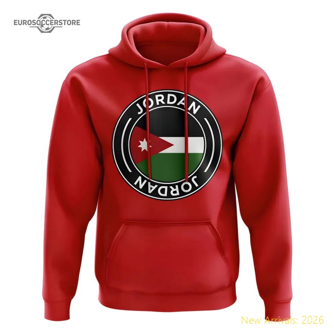 Outstanding Jordan Football Badge Hoodie (red) - Match Quality