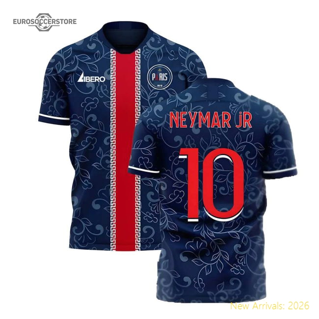 Trending Paris 2025-2026 Home Concept Football Kit (Libero) (Neymar Jr