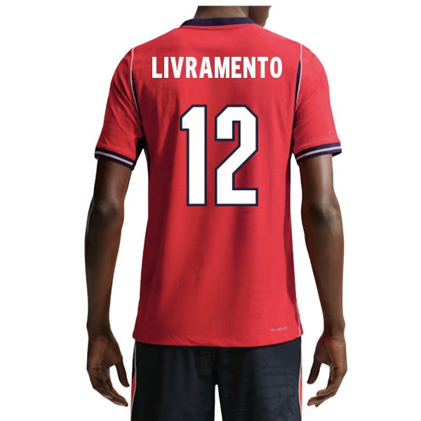 [DDJ] 2026-2027 England Authentic Aero-Fit Match Away Shirt (Livramento 12)
