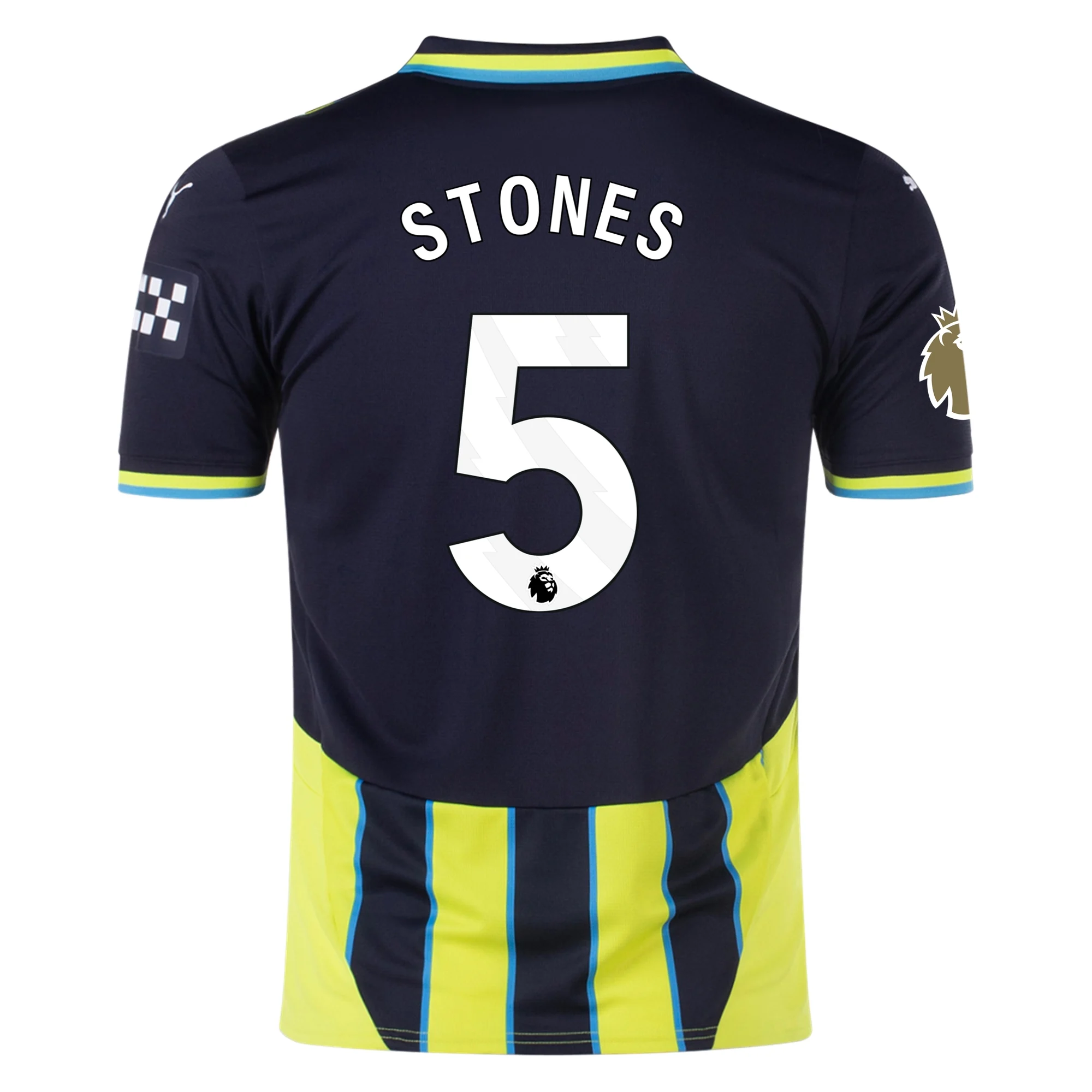 Manchester City Stones 2024-2025 UCL Away Jersey – Authentic Shirt