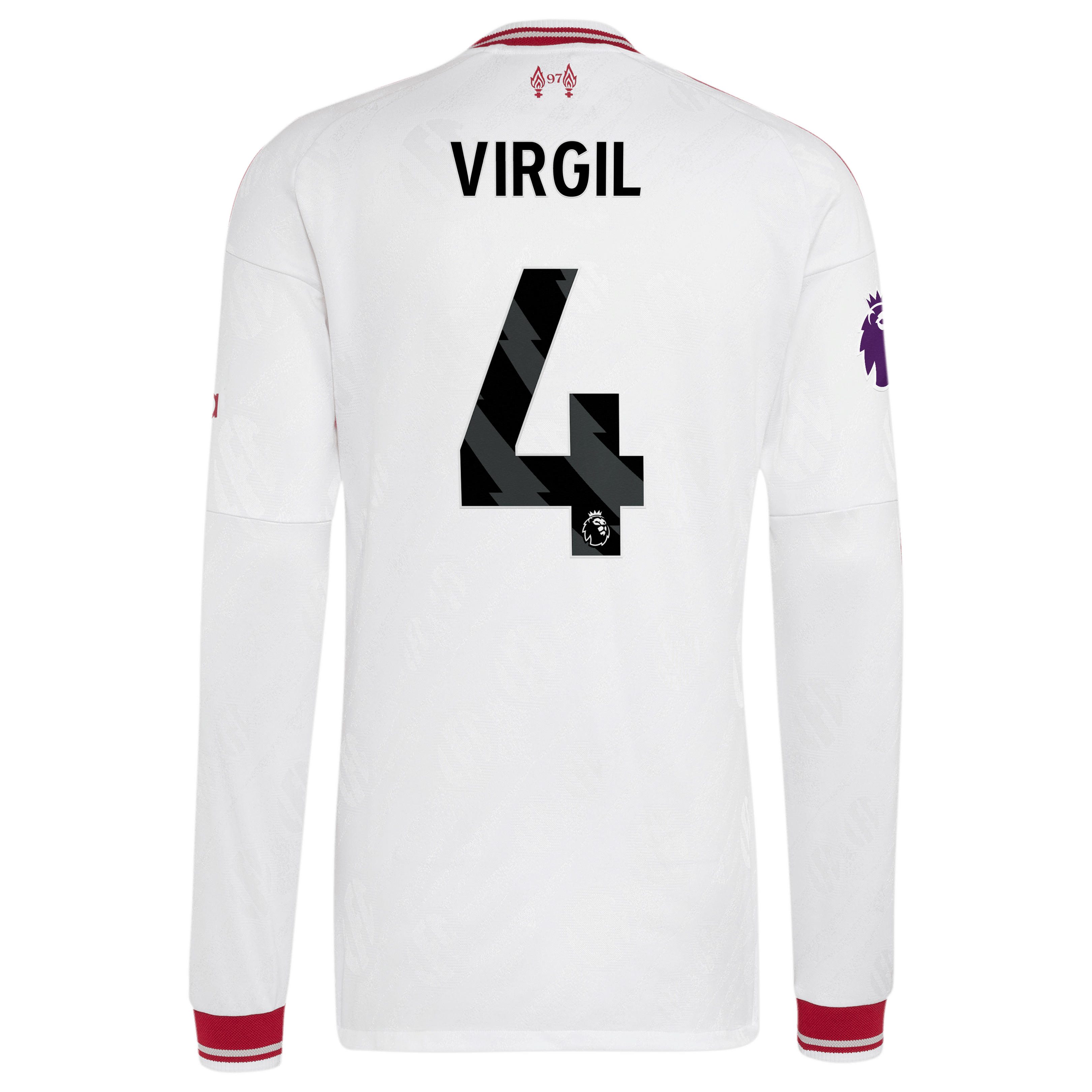 [SJH] Virgil van Dijk Liverpool 2026/27 Away On-Field Authentic Long Sleeve Jersey - White