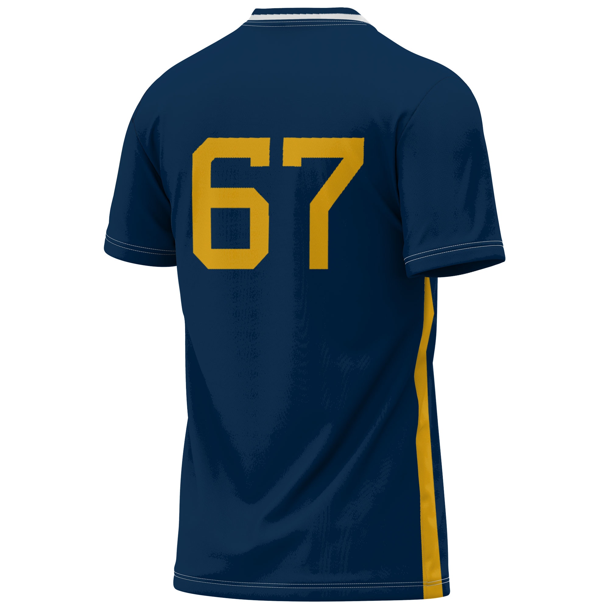 [SJH] West Virginia Mountaineers GameDay Greats Unisex Lightweight Soccer Fashion Jersey - Navy