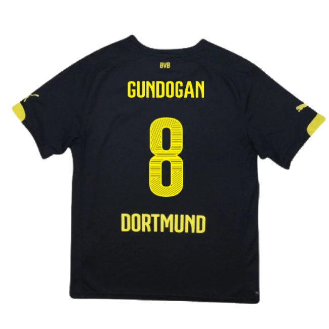 Borussia Dortmund Away Shirt (Gundogan 8) 2014-16 Fan Edition Premium