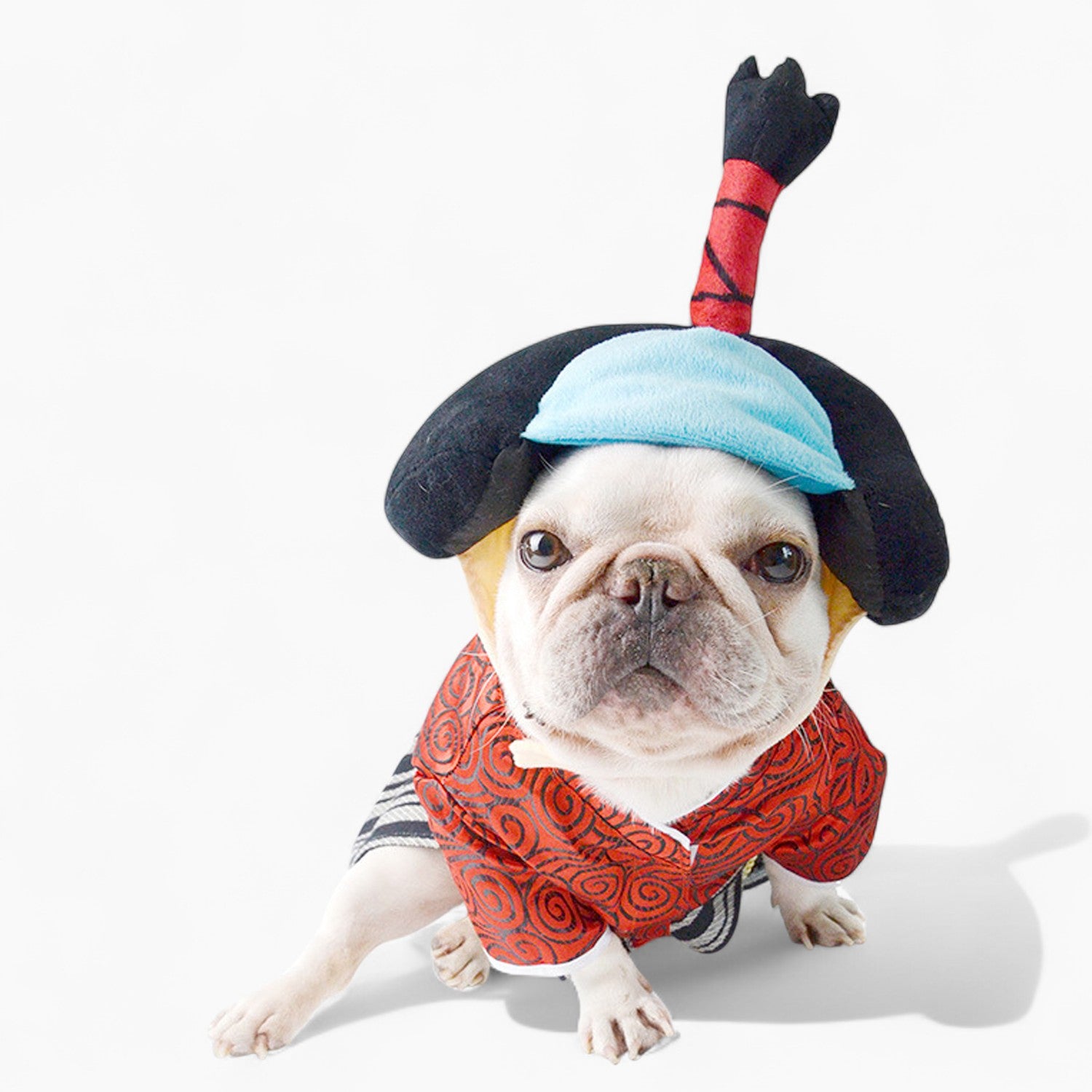 Culture-Inspired Bushibull Frenchie Kimono Costume – Traditional Samu...