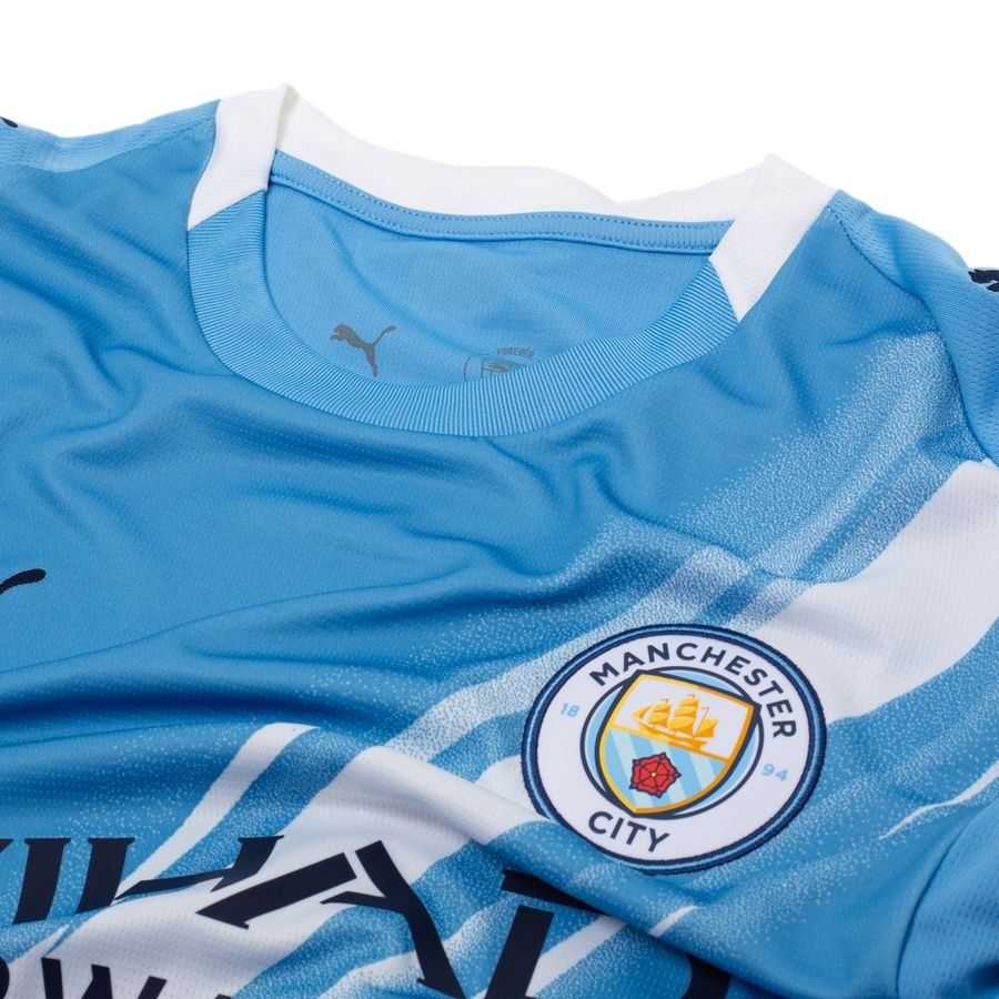 Manchester City Home Shirt 2025/26 Kids Long Sleeves