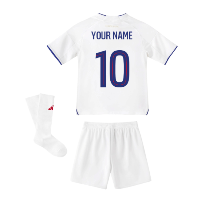 Match-Day 2025-2026 Olympique Lyon Home Mini Kit (Your Name)