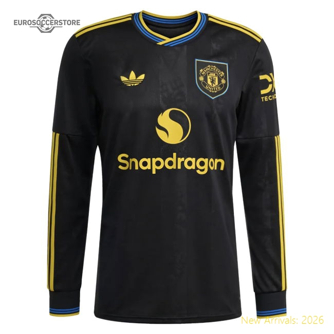 Man Utd Long Sleeve Third Kit 2025-2026 Game Replica Jersey