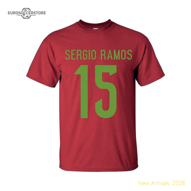 Official Sergio Ramos Spain Hero T-shirt (red