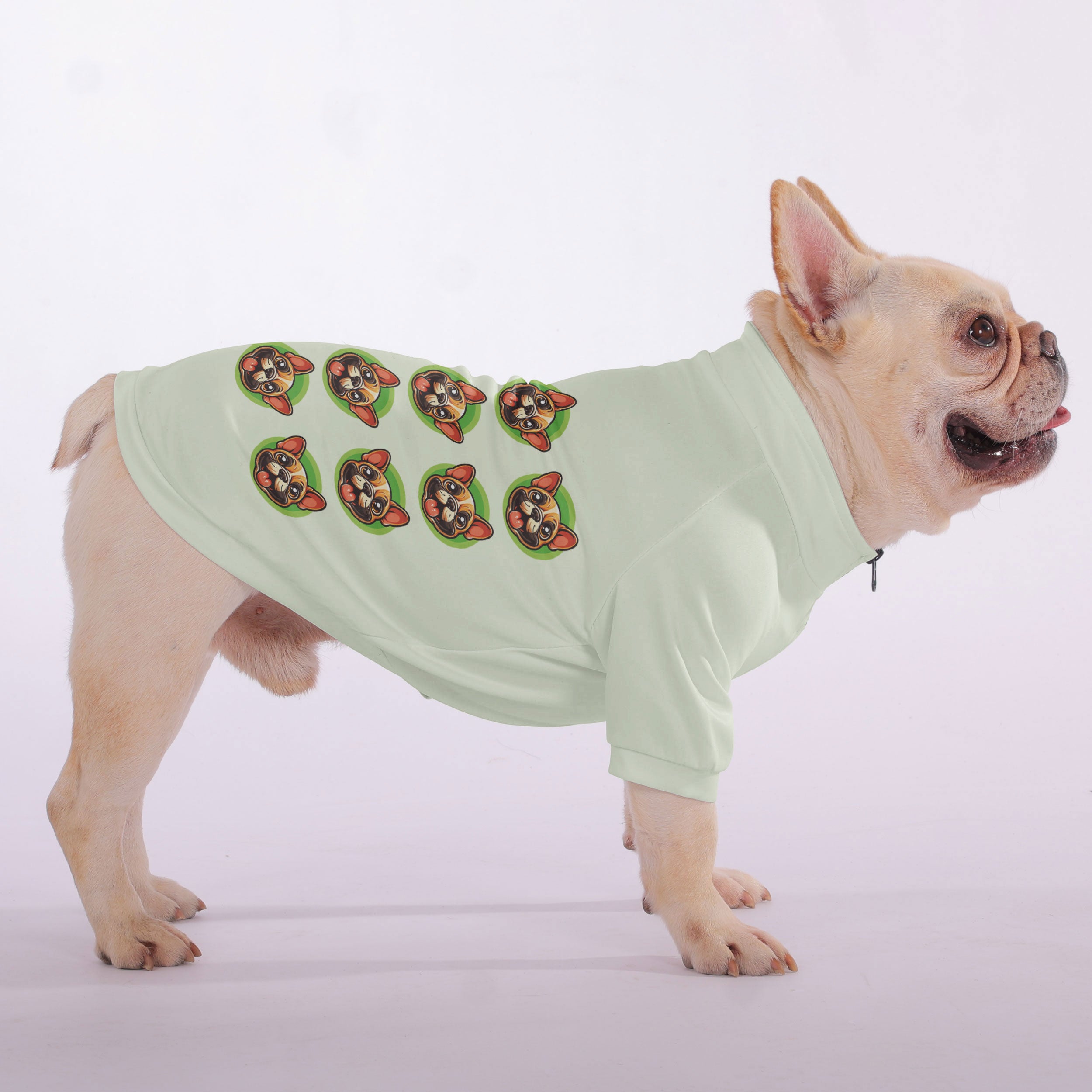 French Bulldog Elton Snuggly Zip Up Sweatshirt For French Bulldogs Durable Dog Item