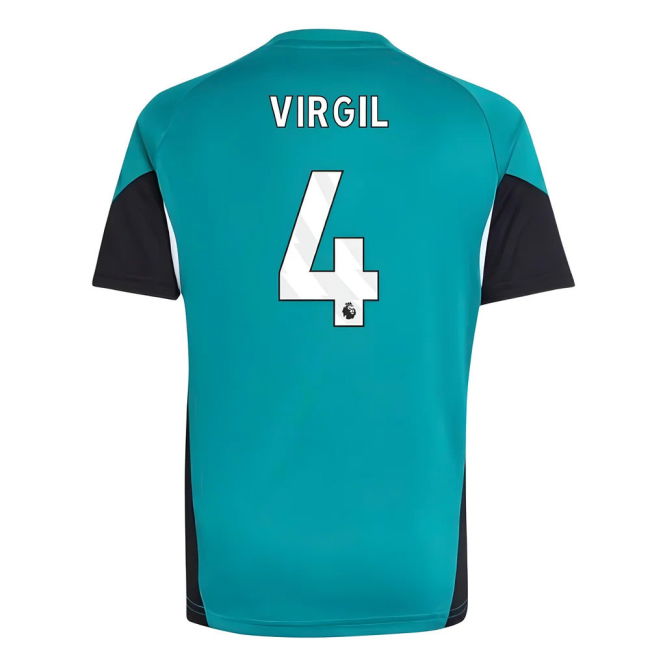 Official Liverpool Liverpool Eu Training Jersey Green Kids Virgil ...