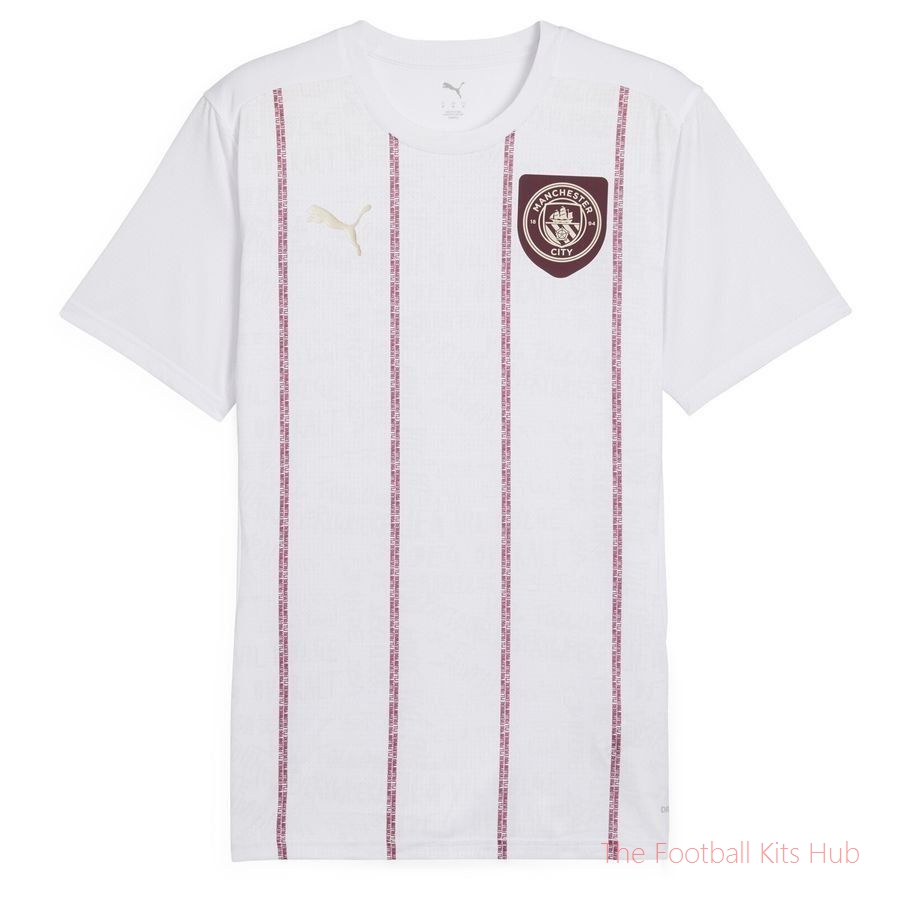 Manchester City Training T-Shirt Pre Match - PUMA White/Dark Jasper Kids