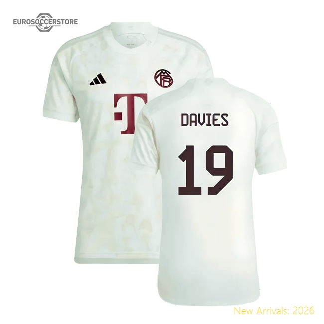 Teams,Bayern Bayern Club Munich 2023-2024 Third Shirt (Davies 19)