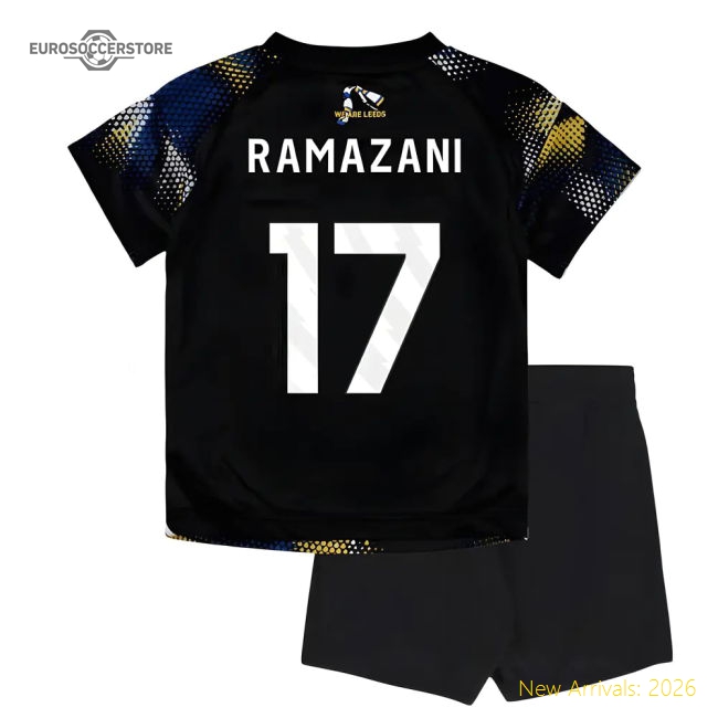 2025-2026 Leeds United Third Baby Kit Ramazani 17 In Multiple Youth