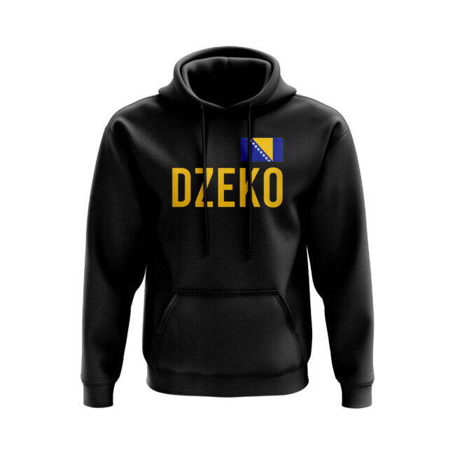 Edin Dzeko Bosnia and Herzegovina Name Hoody (Black)