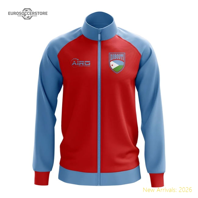 Djibouti Concept Football Track Jacket (red) - Kids - World Cup Edition