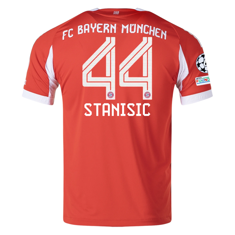 Bayern Munich Stanisic 2025-2026 UCL Home Jersey – Authentic Shirt