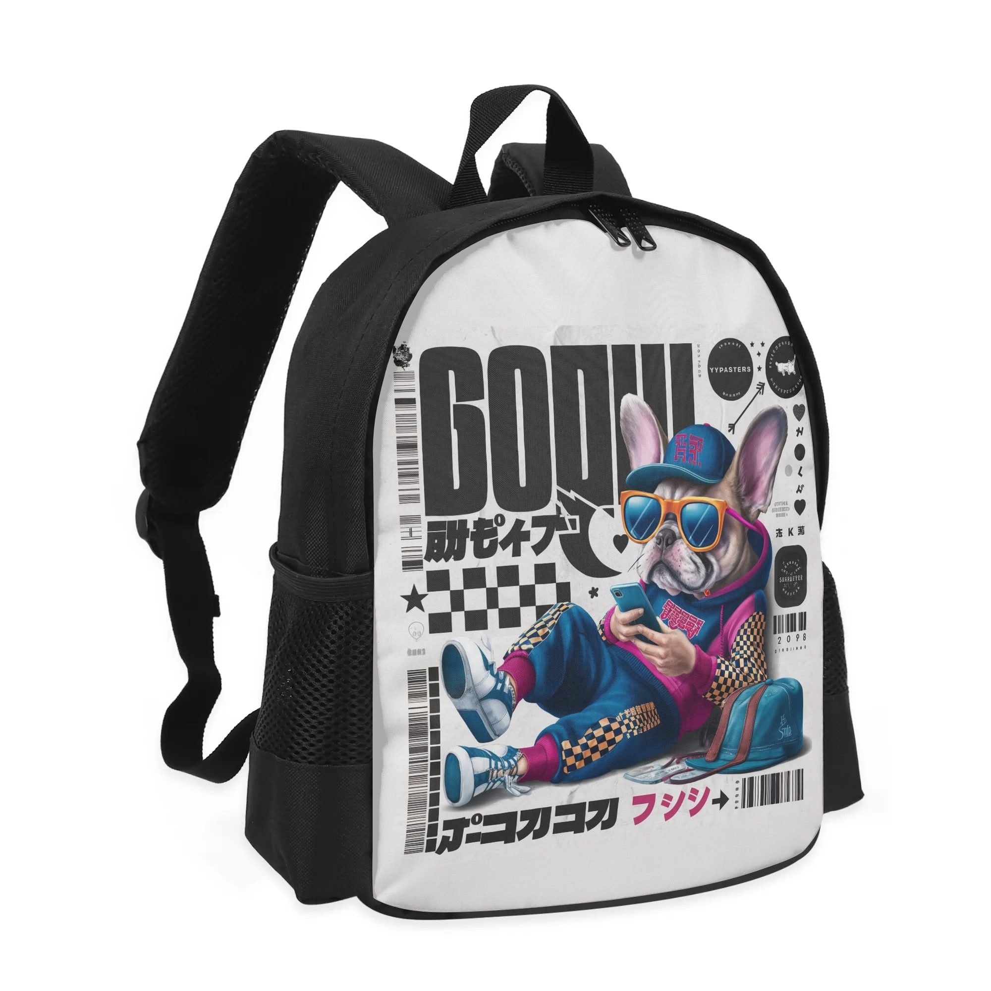 French Bulldog Ginger Kids School Backpack Durable Dog Item